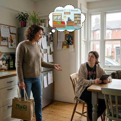 Do you want to go to the shop?