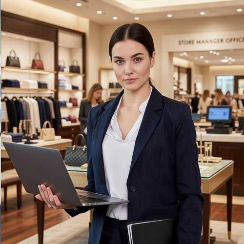 I work as a (female) manager